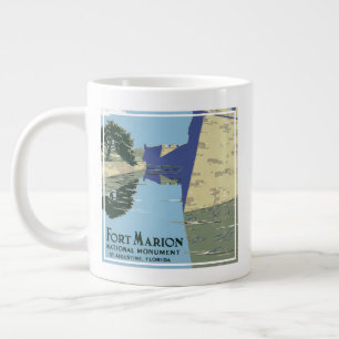 Vintage Travel Poster Showing Fort Marion Giant Coffee Mug