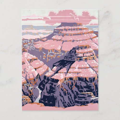 Vintage Travel Poster Shows Views Of Grand Canyon Postcard