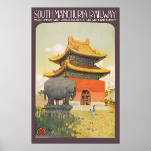 Vintage Travel Poster - South Manchuria