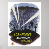 Los Angeles Vintage Travel Postcard Restored Painting by Vintage