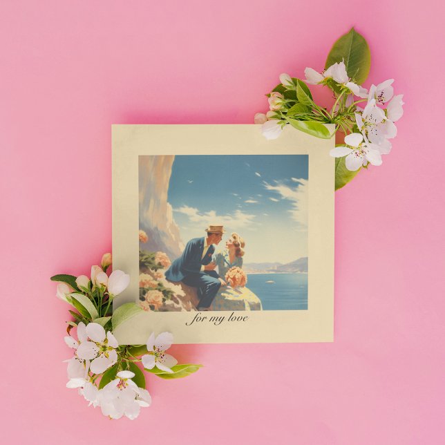 Vintage Travel Poster, Valentine customizable (Creator Uploaded)