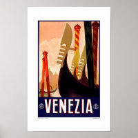 Vintage Travel Poster Venice 2