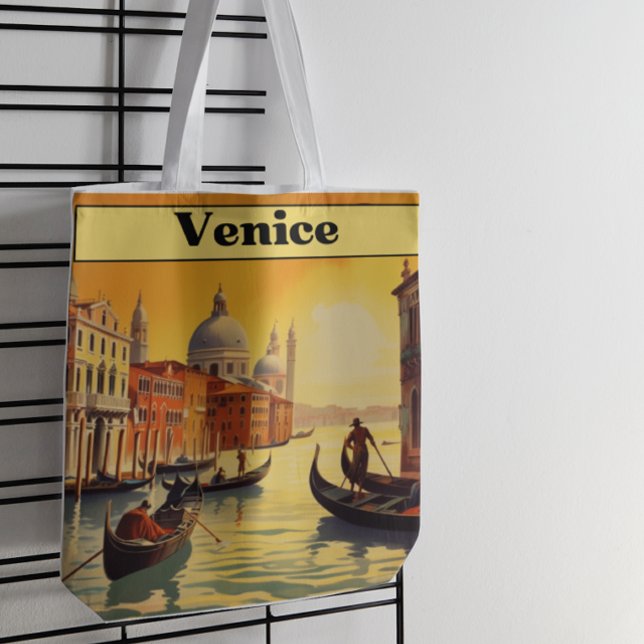 Vintage Travel Poster Venice, Italy Tote Bag (Creator Uploaded)