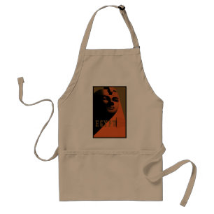 Vintage Travel Poster with Sphinx, Egypt, Africa Adult Apron