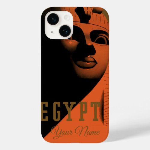 Vintage Travel Poster with Sphinx Egypt Africa Case_Mate iPhone 14 Case