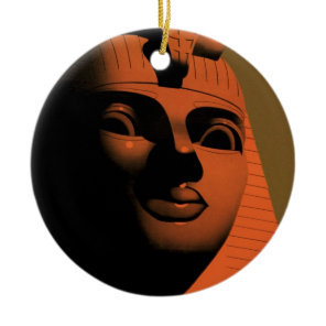 Vintage Travel Poster with Sphinx, Egypt, Africa Ceramic Ornament