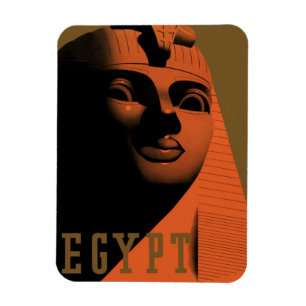 Vintage Travel Poster with Sphinx, Egypt, Africa Magnet