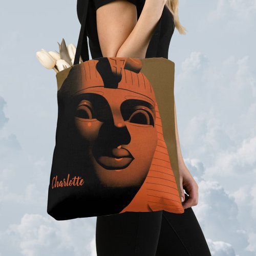 Vintage Travel Poster with Sphinx Egypt Africa Tote Bag