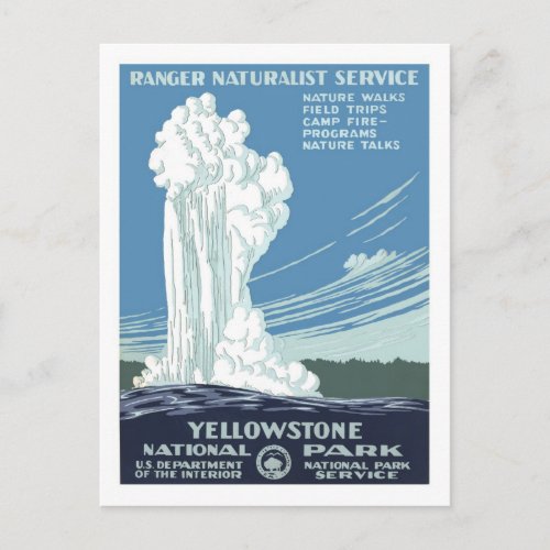 Vintage Travel PosterYellowstone Postcard