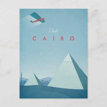 Vintage Travel Posters - Cairo - Art Postcard by VintagePosterCompany at Zazzle