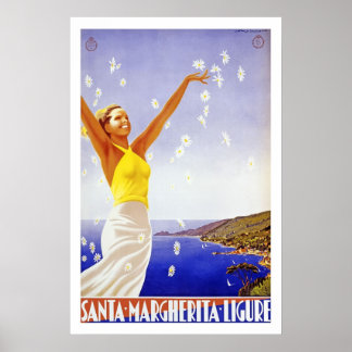 vintage travel posters santa margherita ligure