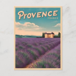 Vintage Travel Provence France Retro Scenic