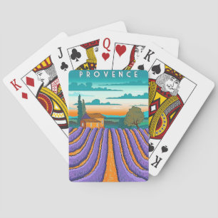 Vintage Travel Provence Playing Cards