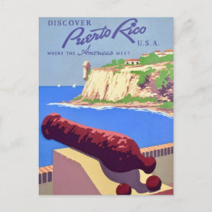Vintage Travel Puerto Rico Postcard