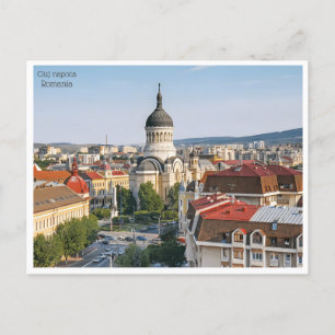 vintage travel retro Cluj napoca Romania Roumanie Postcard