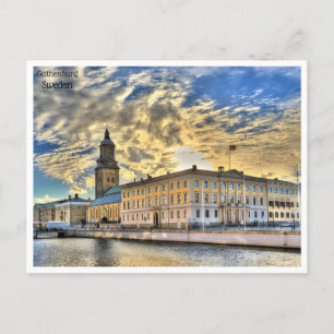 vintage travel retro Gothenburg Sweden Suède Postcard