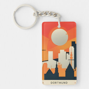 vintage travel retro souvenir Dortmund Germany Keychain