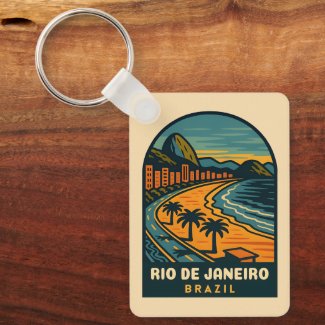 Vintage Travel Rio de Janeiro Copacabana Beach