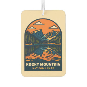 Vintage Travel Rocky Mountain National Park Retro Air Freshener