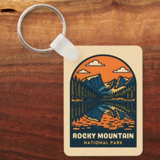 Vintage Travel Rocky Mountain National Park Retro