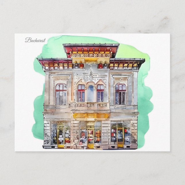 Vintage Travel Romania constanta bucharest Postcard (Front)