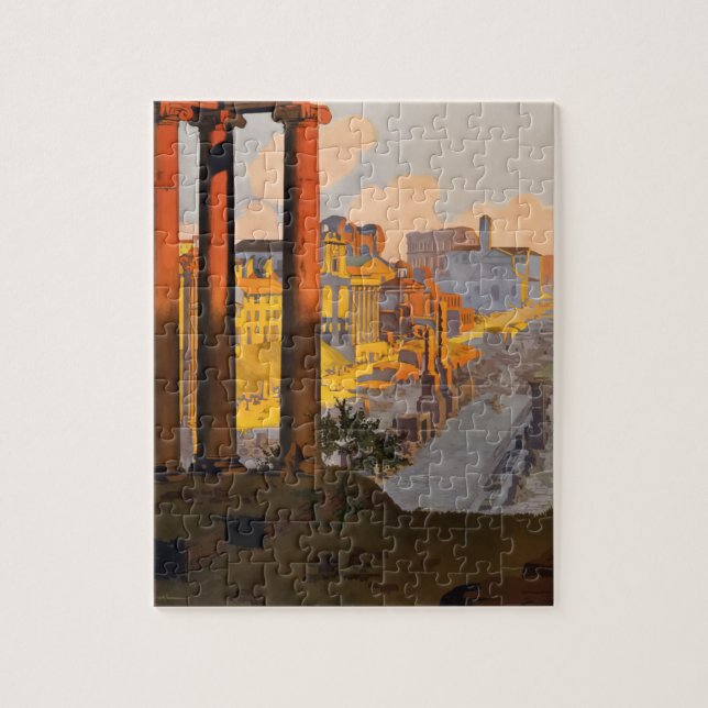 Vintage Travel Rome Italy 1920 Jigsaw Puzzle (Vertical)