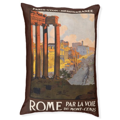 Vintage Travel Rome Italy dog beds