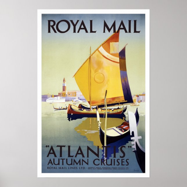 Vintage travel,Royal Mail Cruises Poster (Front)