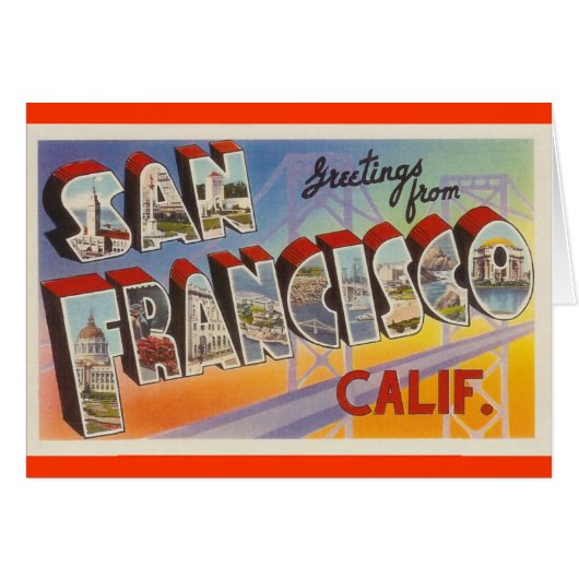 Vintage Travel San Francisco (Front Horizontal)