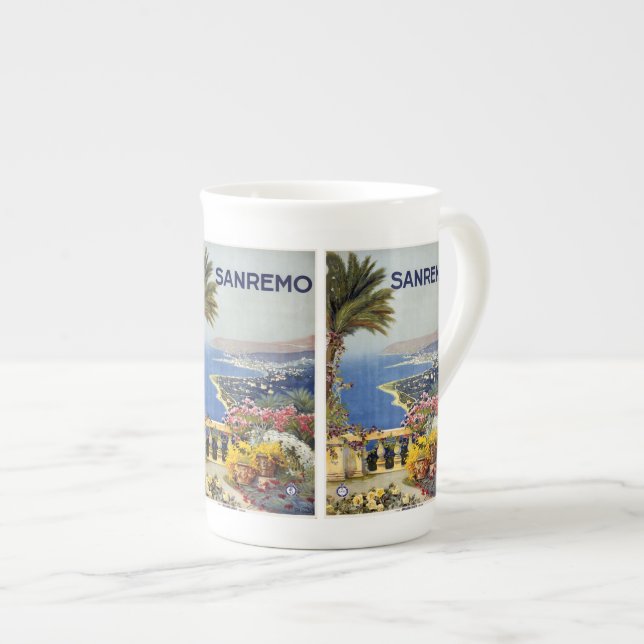 Vintage Travel Sanremo Italy mugs (Front Right)