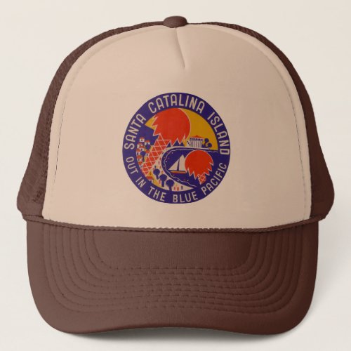 Vintage Travel _ Santa Catalina Island Trucker Hat