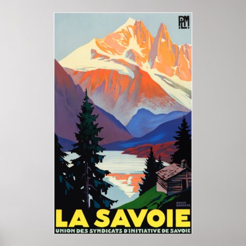 Vintage Travel _ Savoy _ La Savoie France Poster
