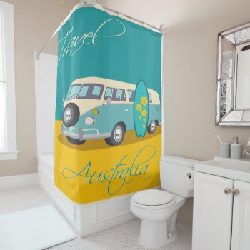 Vintage Travel Shower Curtain by jetglo at Zazzle
