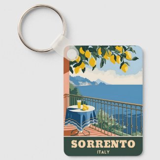 Vintage Travel Sorrento Italy Seaside Retro