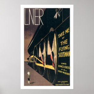 Vintage Travel Southern Train Poster