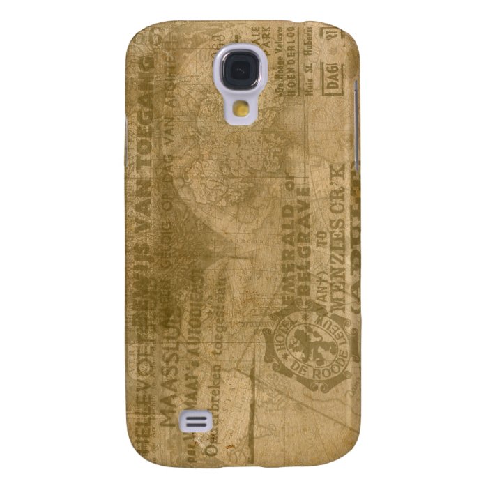 Vintage Travel Stamps Galaxy S3 Case