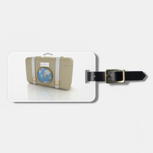 Vintage Travel Suitcase Clock World Map