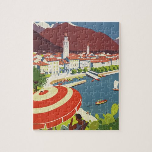 Vintage Travel Switzerland Jigsaw Puzzle