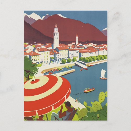 Vintage Travel Switzerland Postcard