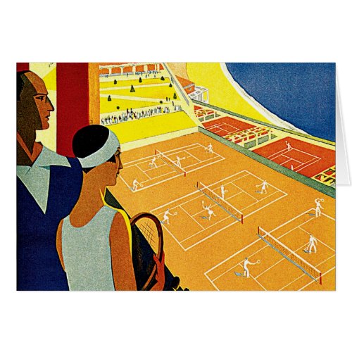 Vintage Travel Tennis Sports Monte Carlo Monaco