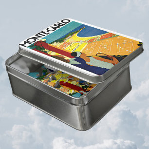 Vintage Travel, Tennis, Sports, Monte Carlo Monaco Jigsaw Puzzle