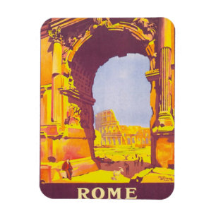 Vintage Travel, the Coliseum in Rome Italy Italian Magnet