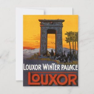 Vintage Travel to Cairo, Eygpt, Biplane Airplane Invitation