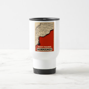 Vintage travel To Normandy, France Travel Mug