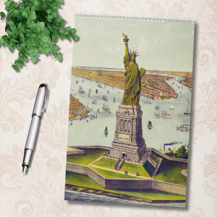 Vintage Travel Train Ships Plane Fun 12 Month Calendar