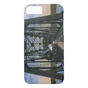 Vintage Travel Transportation Train on Bridge iPhone 8/7 Case