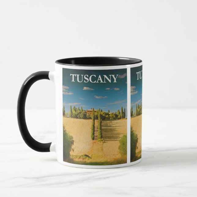 Vintage Travel Tuscany Italy  Mug (Left)