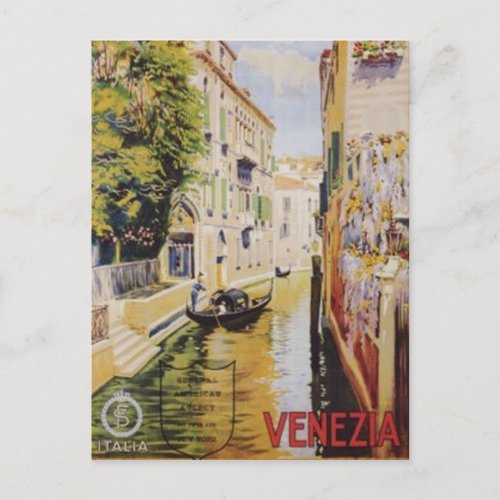 Vintage travel Venice Italy _ Postcard