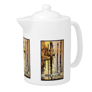 Vintage Travel Venice Italy teapot