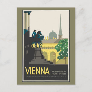 Vintage Travel Vienna Postcard
